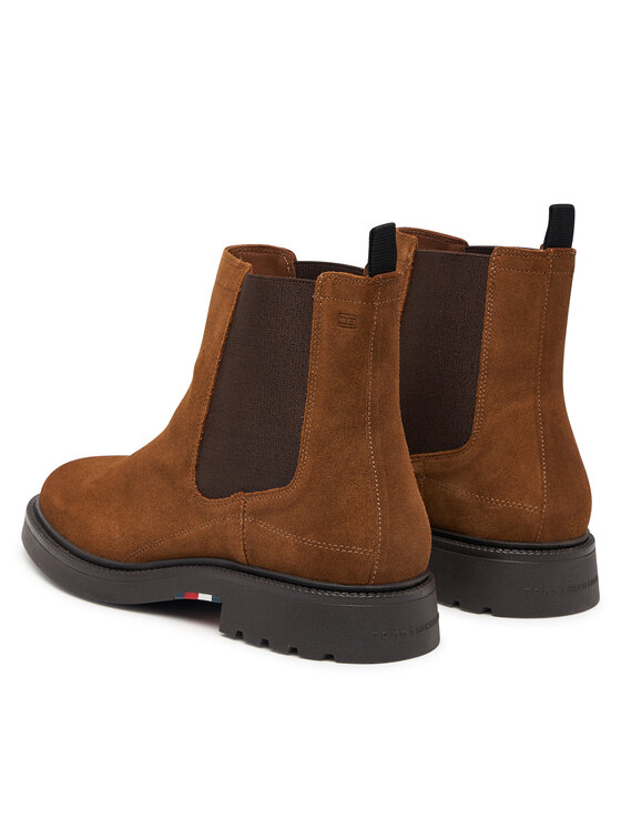 Tommy Hilfiger Chelsea Tommy Hilfiger Corporate Casual Suede Chelsea FM0FM05952 Marrone