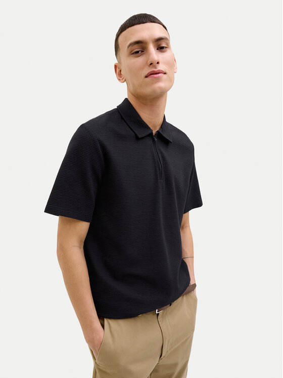 Jack & Jones Jack & Jones Поло Benja 12269338 Чорний Regular Fit