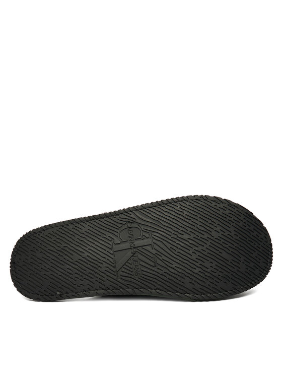 Calvin Klein Kapcie Calvin Klein Hotel Slipper Mono Embro YM0YM01392 Zielony