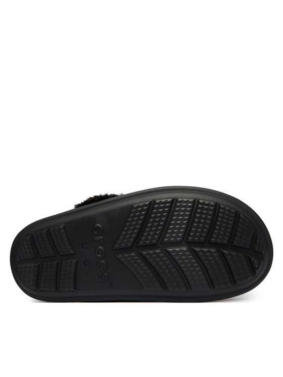 Crocs Papuče Crocs Classic Fuzz Scuff 212143 Čierna