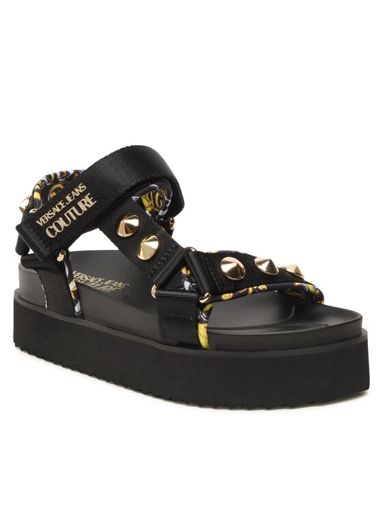 Versace Jeans Couture Sandale Versace Jeans Couture 74VA3SM2 ZS187 Negru