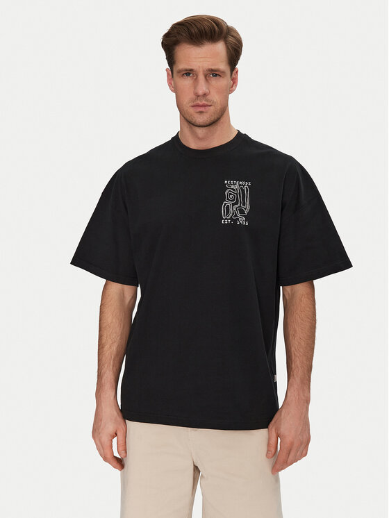Resteröds Resteröds Camiseta Dev 20251 2055 Negro Regular Fit