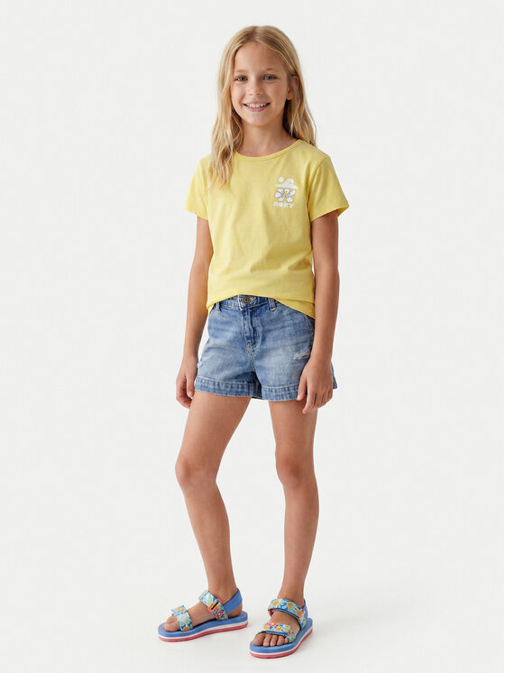 Roxy Roxy Футболка Lily ERGZT04139 Жовтий Regular Fit