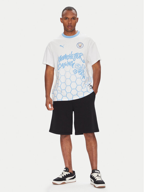Puma Puma Футболка CWC Hoops x Man City 631695 Білий Regular Fit