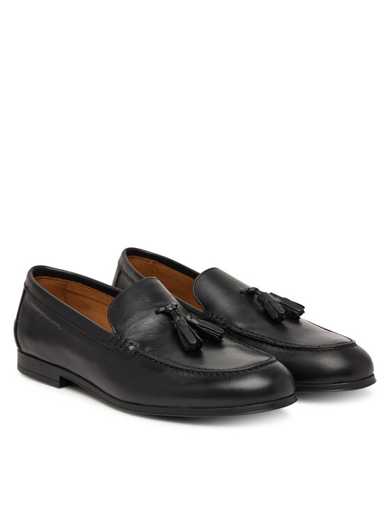 Tommy Hilfiger Loaferice Tommy Hilfiger Flex Hilfiger Lth Tassel Loafer FM0FM05891 Crna