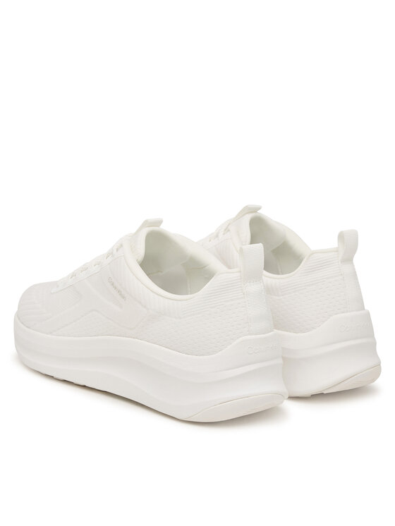 Calvin Klein Sneakersy Calvin Klein Andrea - Chunky Ck Stripe Runner Trainers HM0HM02158 Biały
