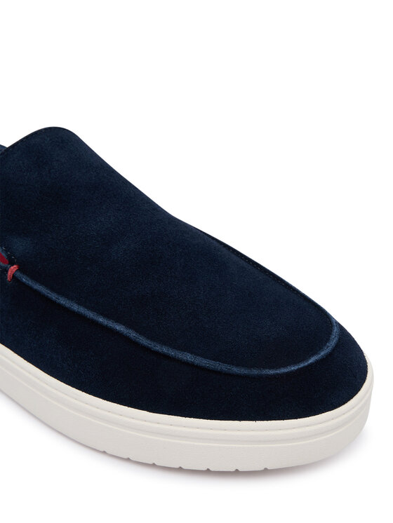Tommy Hilfiger Lordsy Tommy Hilfiger Modern Light Suede Loafer FM0FM05924 Tmavomodrá