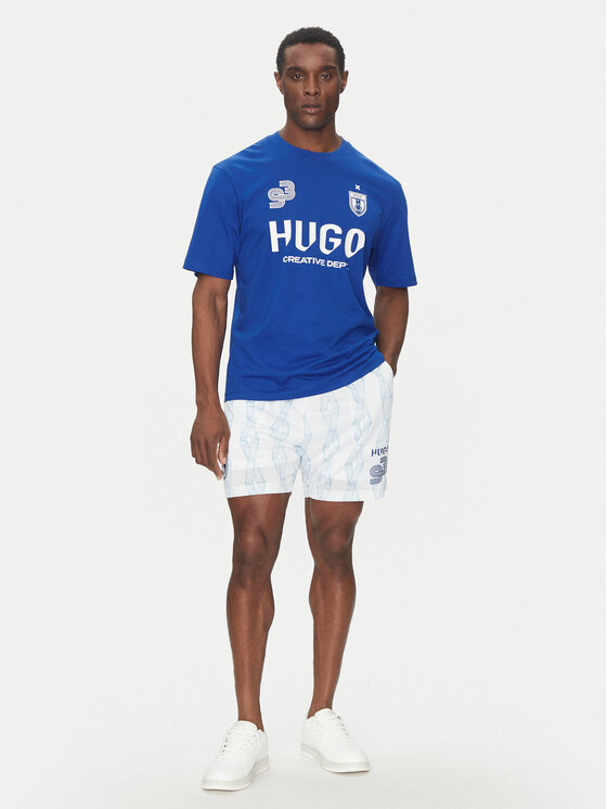 HUGO HUGO Póló Nebulop 50541252 Kék Regular Fit