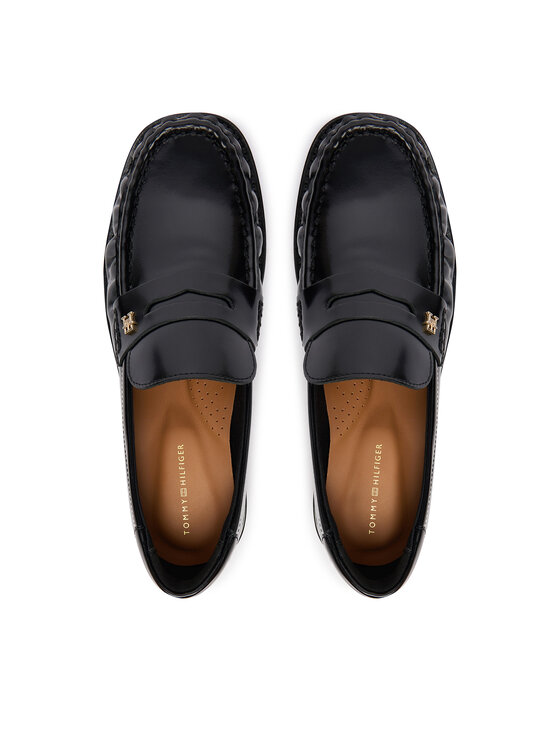 Tommy Hilfiger Mokasīni Tommy Hilfiger Square Toe Abrasivato FW0FW08825 Melns