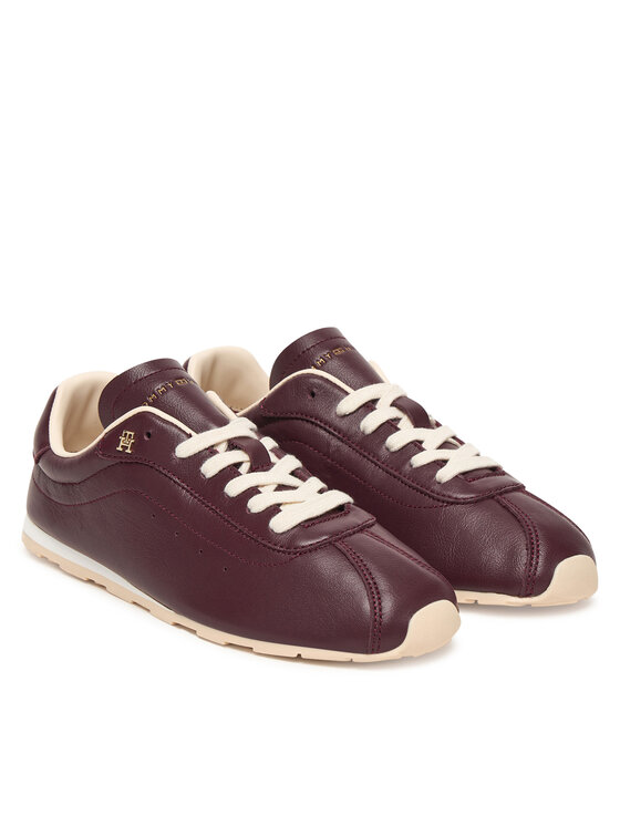 Tommy Hilfiger Sneakersy Tommy Hilfiger Th Low Profile Runner FW0FW08951 Bordowy