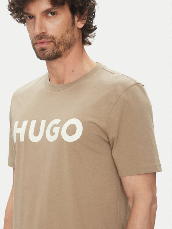 HUGO HUGO Футболка Dulivio 50467556 Бежевий Regular Fit
