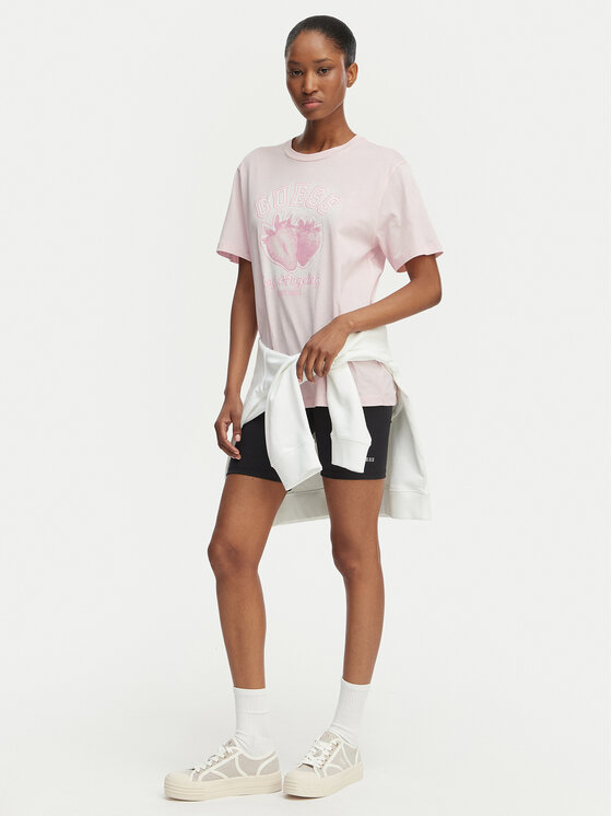 Guess Guess Camiseta V6GI14 K2981 Rosa claro Relaxed Fit