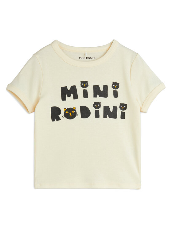 MINI RODINI MINI RODINI Футболка Cats 2512010611 Білий Regular Fit
