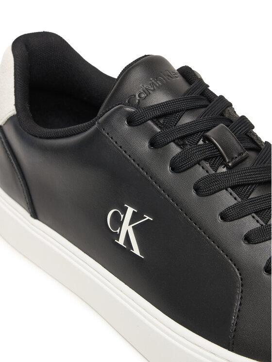 Calvin Klein Superge Calvin Klein Classic Cupsole Laceup Lth YM0YM01435 Črna