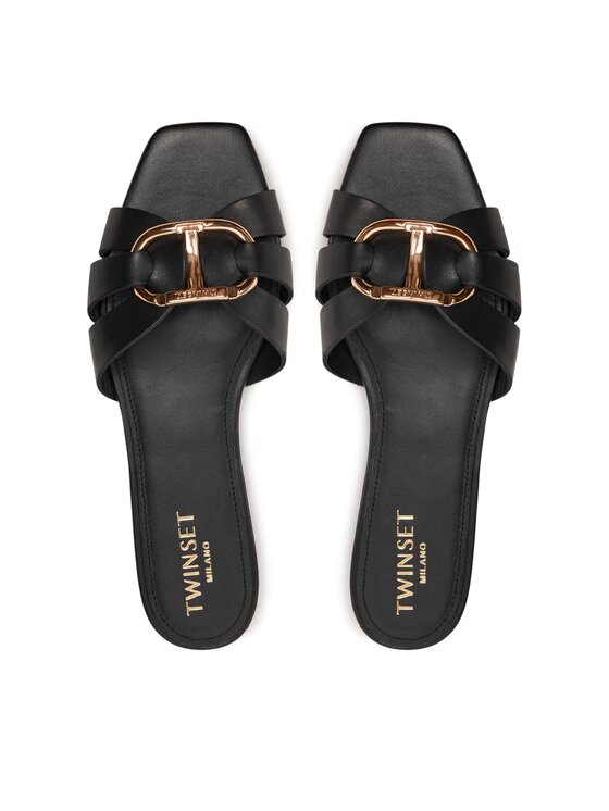 TWINSET Natikače TWINSET 241TCT120 Crna