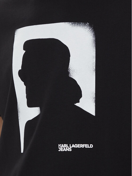 Karl Lagerfeld Jeans Karl Lagerfeld Jeans Camiseta 245D1709 Negro Regular Fit