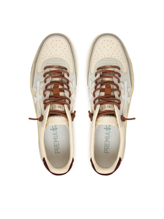 Premiata Sneakersy Premiata BSKT CLAY VAR 7616 Biela