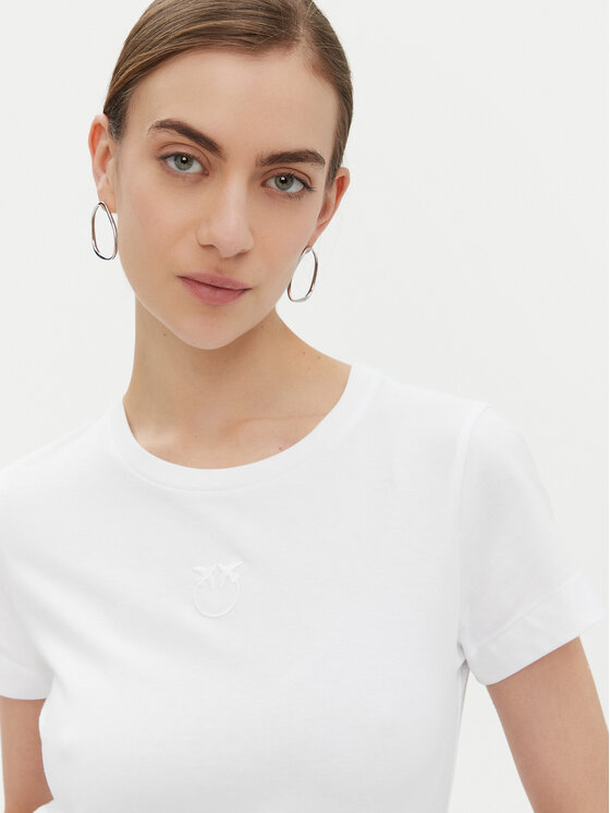 PINKO PINKO Футболка Bussolotto 100355 Білий Regular Fit