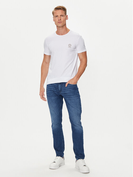 Versace Versace Marškinėlių komplektas AU10193 1A10011 Balta Slim Fit