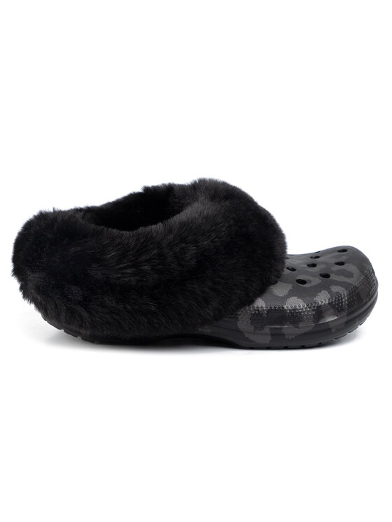 Crocs Papucs Crocs Classic Mammoth Luxemetallic C 205921 Fekete