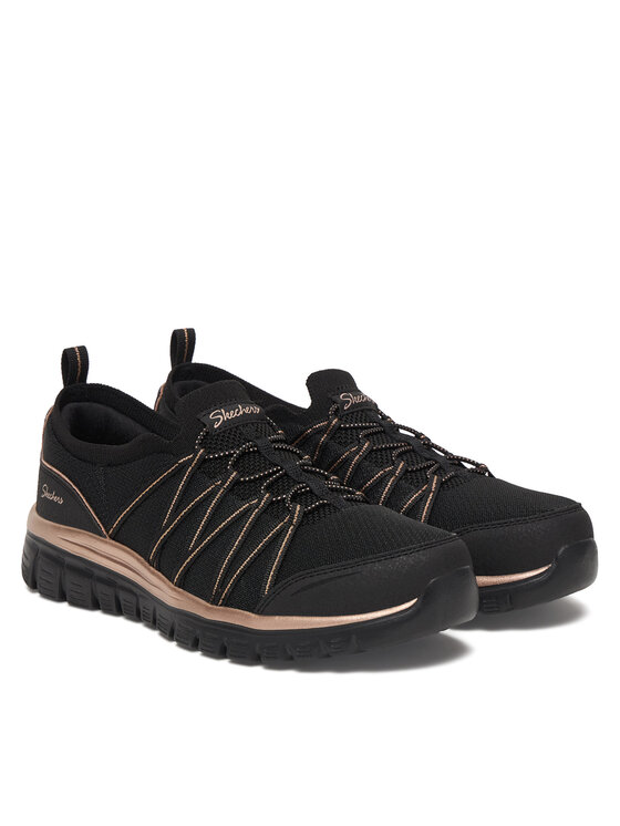 Skechers Снікерcи Skechers Graceful 100888/BKRG Чорний