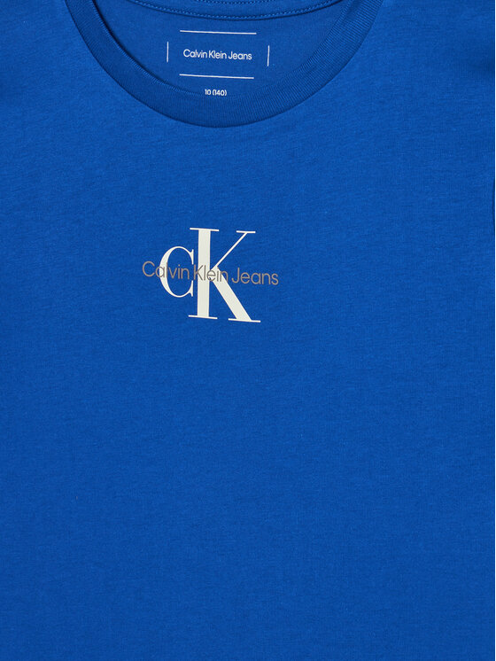 Calvin Klein Jeans Calvin Klein Jeans Marškinėliai IG0IG01470 Mėlyna Slim Fit