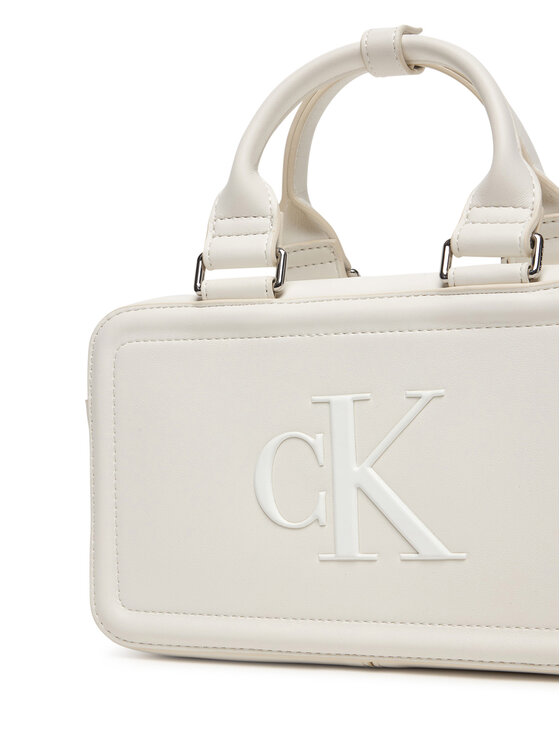 Calvin Klein Torebka Calvin Klein Bold Ck Bauletto Crossbody LV04F3411G Biały