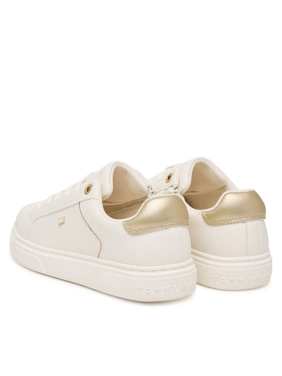 Tommy Hilfiger Sneakersy Tommy Hilfiger Low Cut Lace-Up T3A9-34248-1355 D Biały