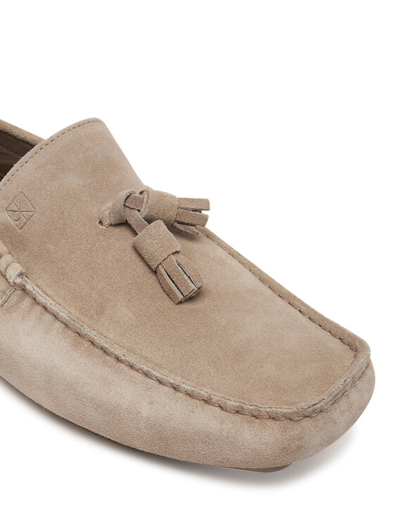 Calvin Klein Mokasīni Calvin Klein Driver Tassels Su HM0HM02028 Bēšs