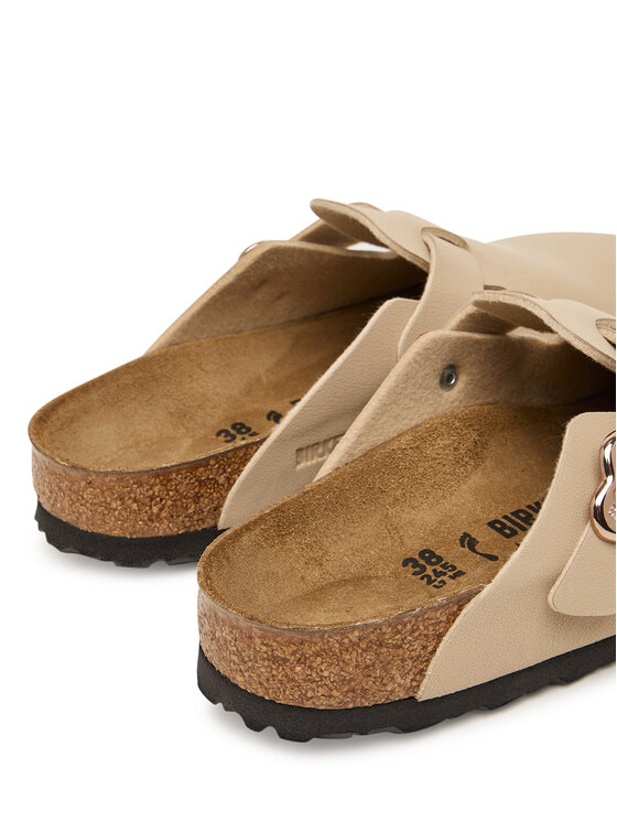 Birkenstock Шльопанці Birkenstock Boston Flower Buckle 1030630 D Бежевий