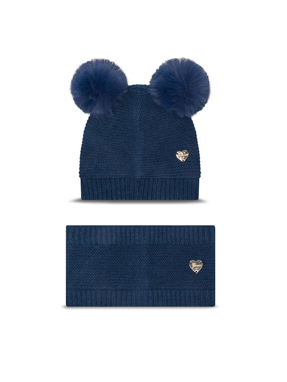 Guess Komplet czapka i komin Guess A4BZ01 Z2QP0 Niebieski