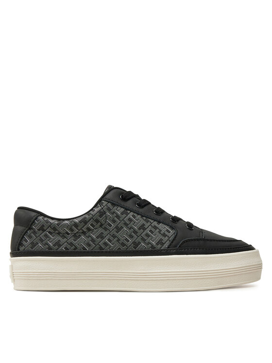 Tommy Hilfiger Sneakers Tommy Hilfiger Vulc Leather Sneaker Monogram FW0FW08331 Nero