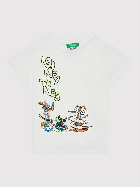 United Colors Of Benetton United Colors Of Benetton Футболка 3U29G103K Білий Regular Fit