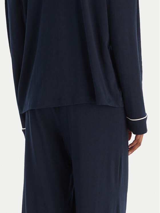 Tommy Hilfiger Tommy Hilfiger Pijama UW0UW06142 Azul marino Relaxed Fit