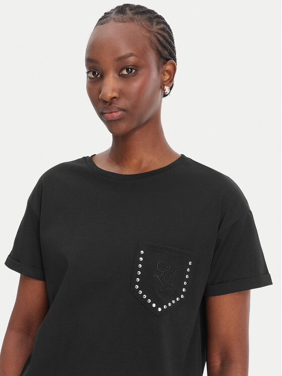 Liu Jo Liu Jo Camiseta WA6372 JS923 Negro Regular Fit