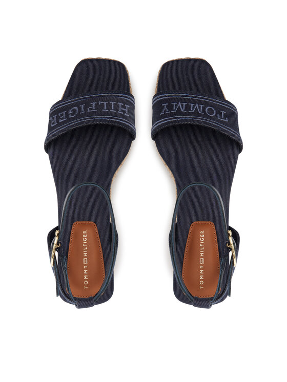 Tommy Hilfiger Espadrile Tommy Hilfiger Tommy Hilfiger Espad Mid Wedge FW0FW08805 Mornarsko modra