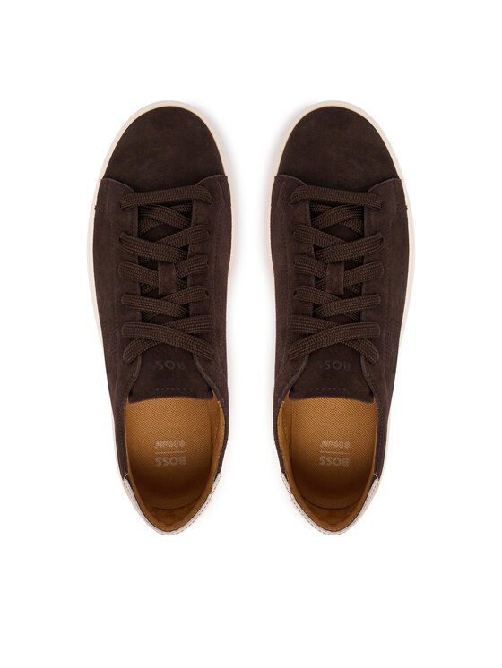 BOSS Sneakersy BOSS 50563336 Brązowy ciemny