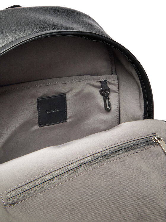 Calvin Klein Hátizsák Calvin Klein Emblem Aop Emboss Round Backpack LV04D3398G Fekete