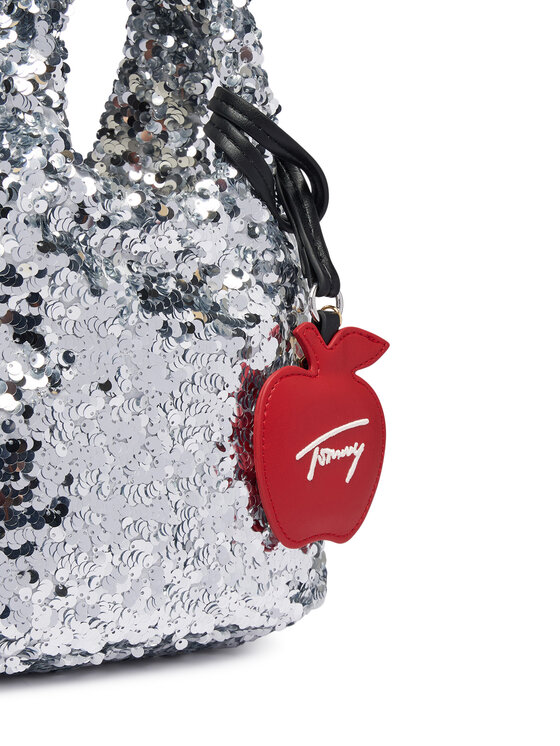 Tommy Jeans Kabelka Tommy Jeans Tjw Bodega Sequins Shopper AW0AW19091 Strieborná
