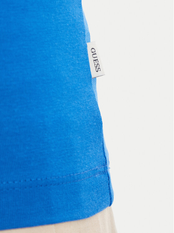 Guess Jeans Guess Jeans Felső W6YP20 K4202 Kék Slim Fit