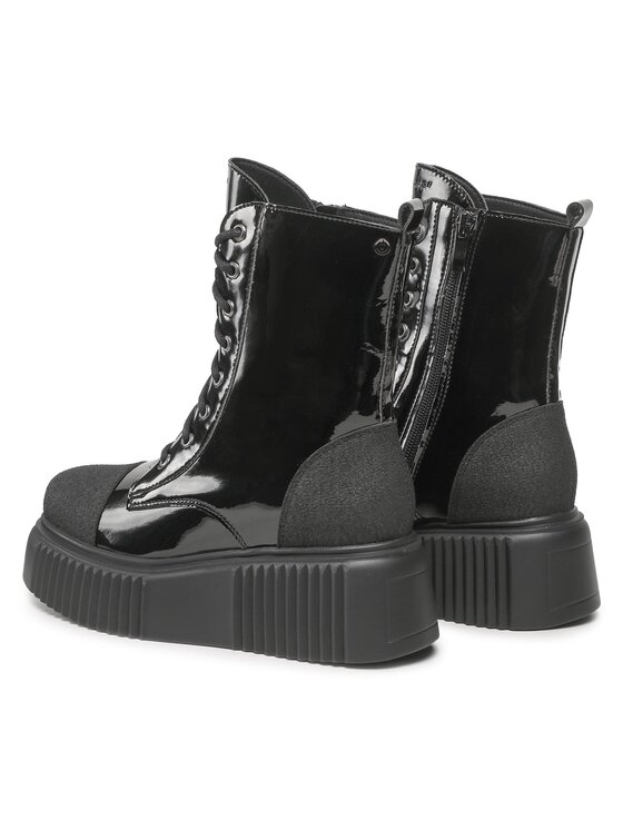 Altercore Botine Altercore Dalia Vegan Negru