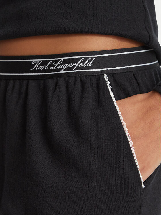 KARL LAGERFELD KARL LAGERFELD Pijama B4W45017 Negro Regular Fit