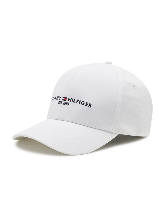 Tommy Hilfiger Kapa s šiltom Tommy Hilfiger Th Established Cap AM0AM07352 Bela