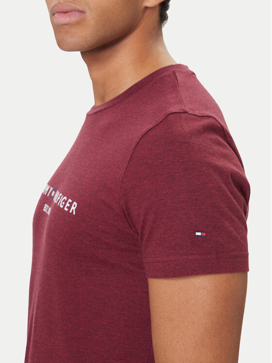 Tommy Hilfiger Tommy Hilfiger T-Shirt Logo MW0MW11797 Κόκκινο Slim Fit