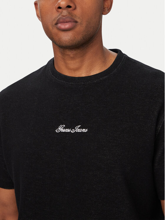 Guess Jeans Guess Jeans Camiseta M6YP09 K4177 Negro Regular Fit