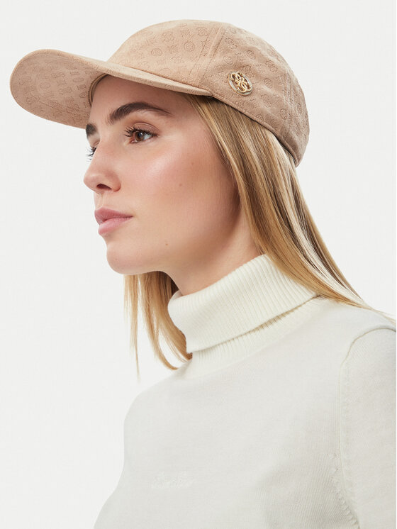 Guess Шапка с козирка Guess AW5627 POL01 Бежов