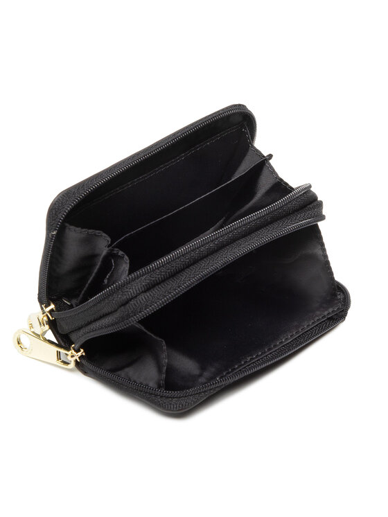Guess Denarnica Guess Vanille Double Zip Mini Wallet PWVANI P2111 Črna