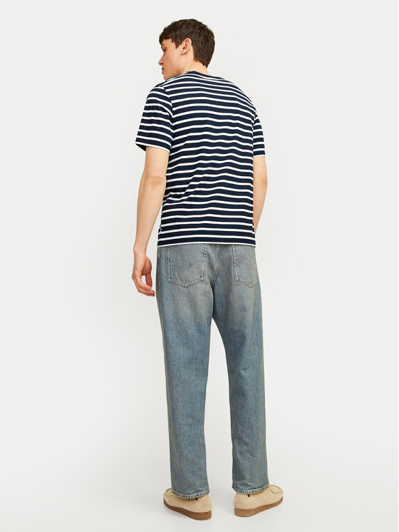 Jack & Jones Jack & Jones Marškinėliai Organic Basic 12156101 Tamsiai mėlyna Slim Fit