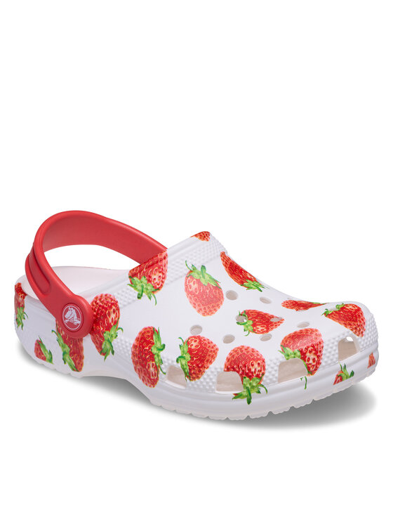 Crocs Шльопанці Crocs Kids’ Classic Fresh Fruits Clog 211020 Білий