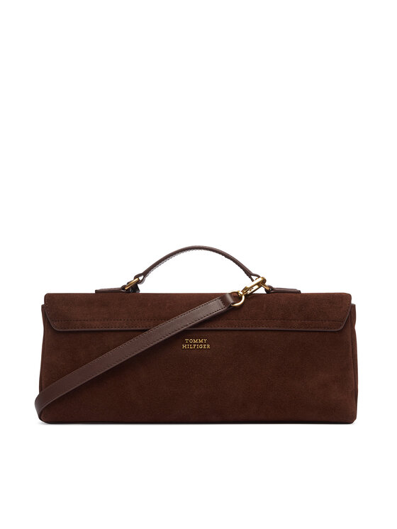 Tommy Hilfiger Rankinė Tommy Hilfiger American Icon Clutch Suede AW0AW19515 Ruda